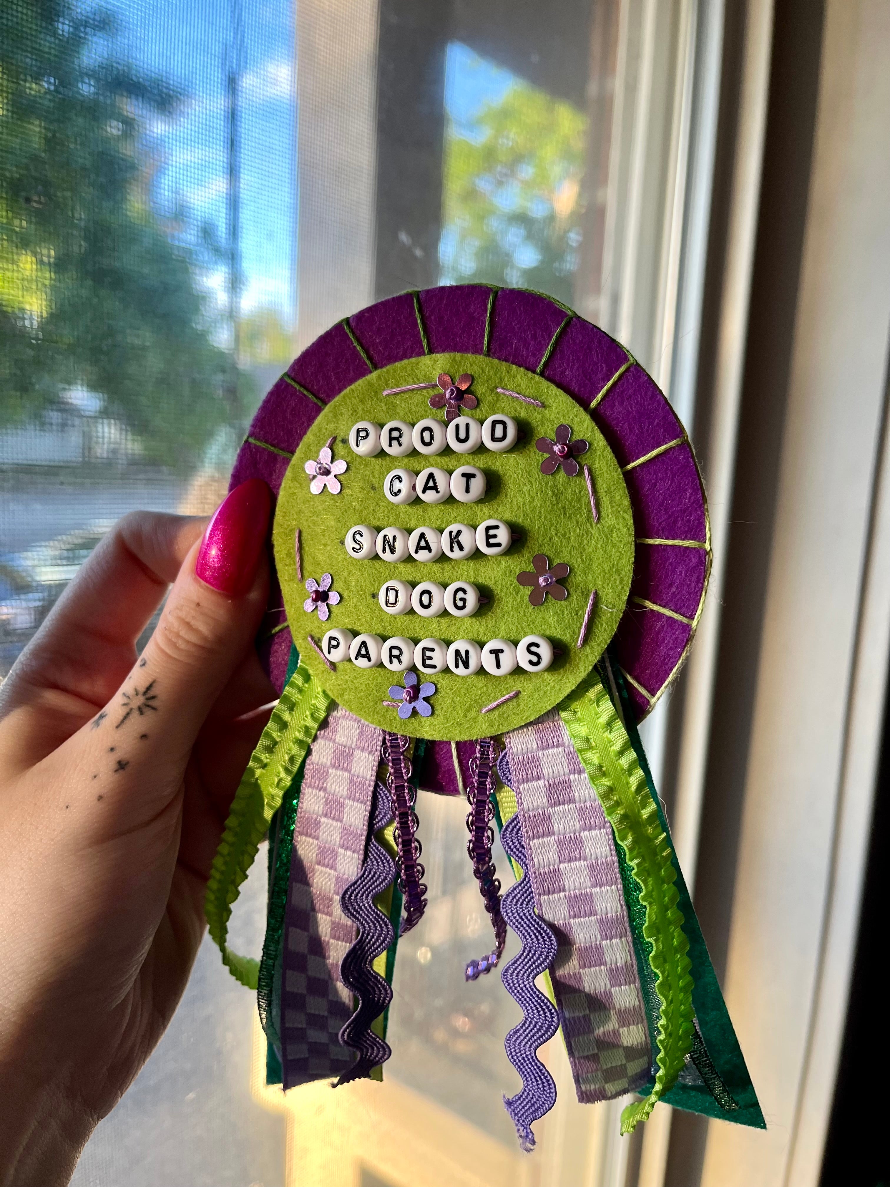 custom felt prize ribbon