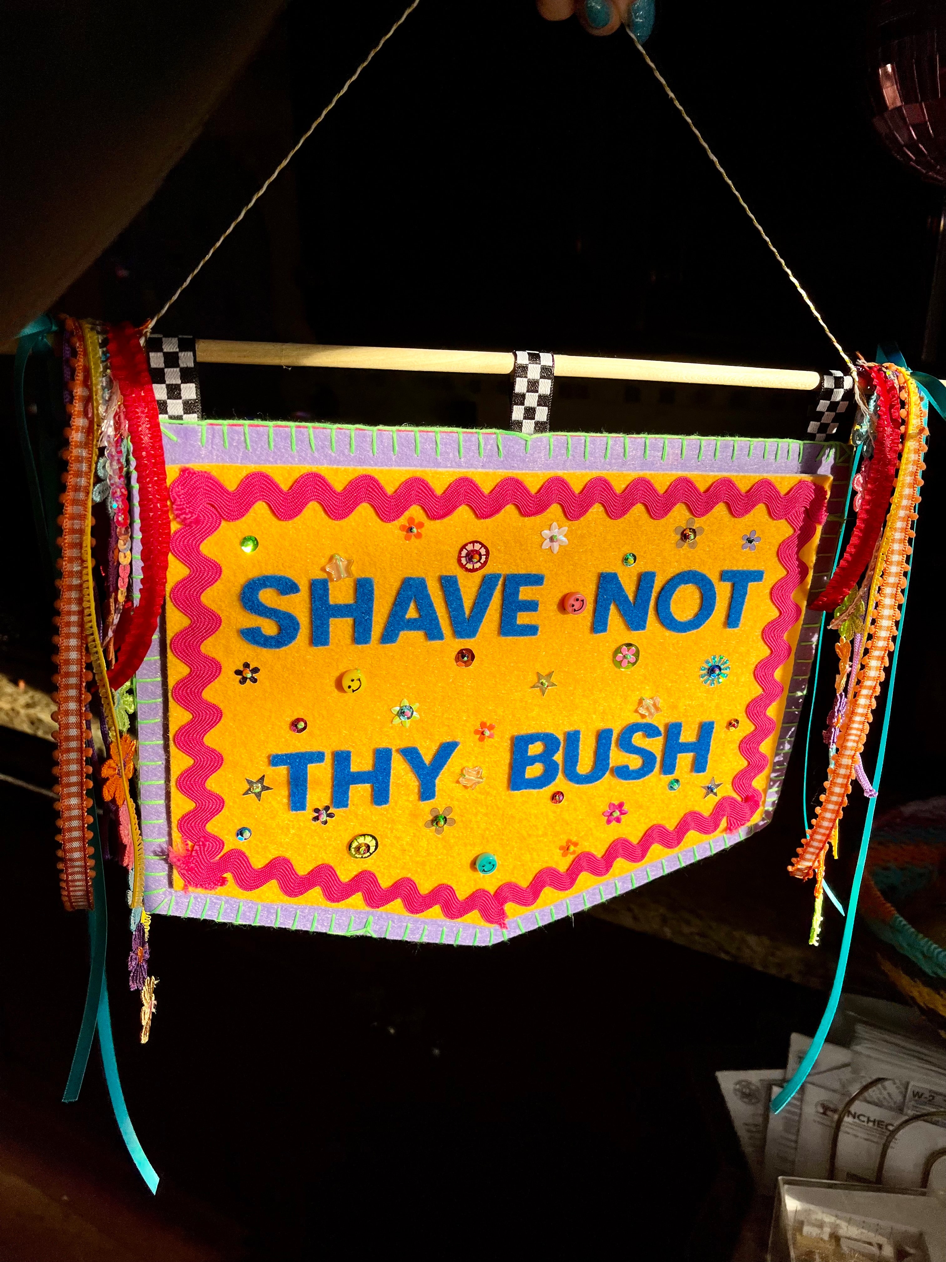 custom felt banner