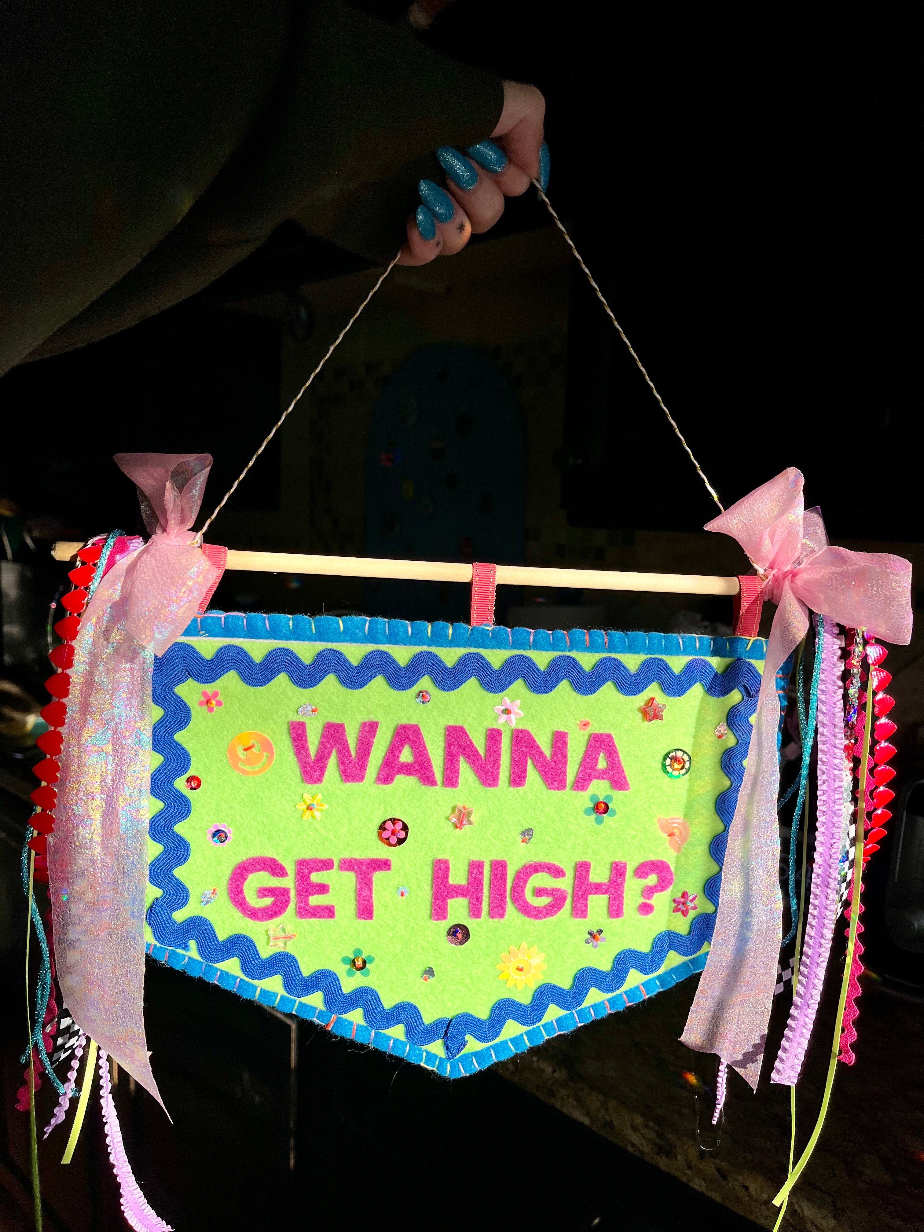 custom felt banner