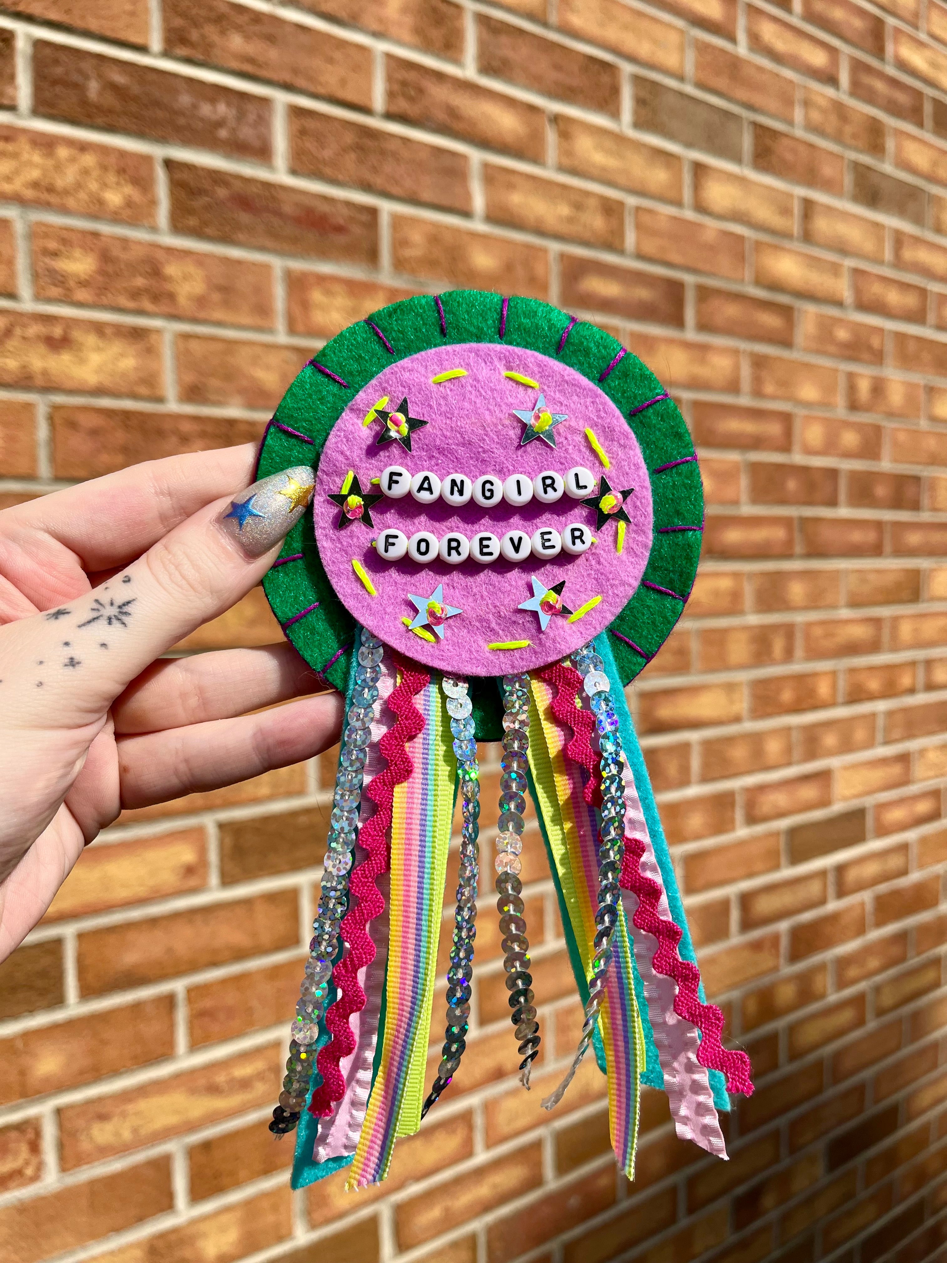 pre-made felt prize ribbon