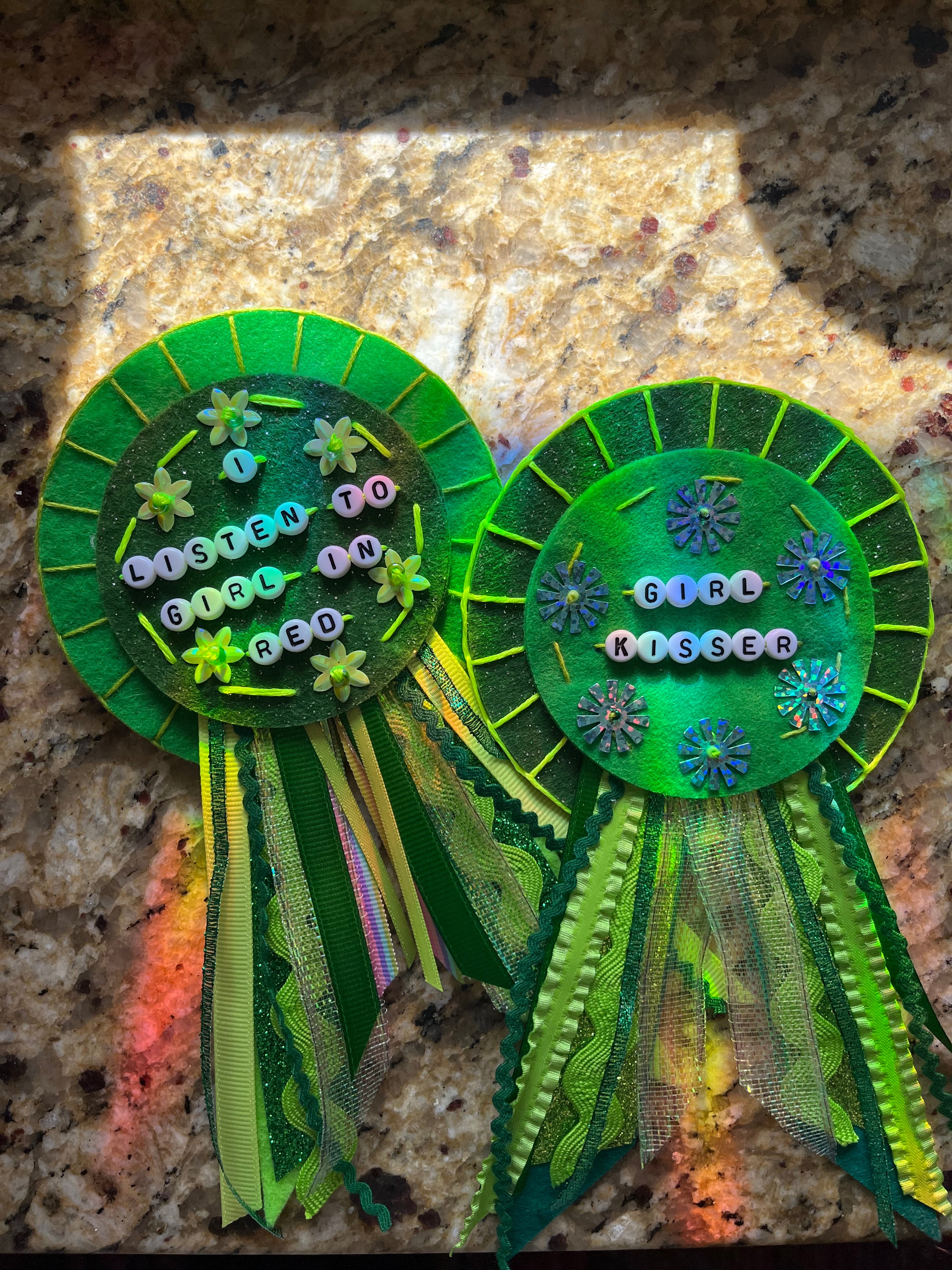 custom felt prize ribbon